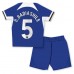 Chelsea Benoit Badiashile #5 Hjemmedraktsett Barn 2023-24 Korte ermer (+ Korte bukser)